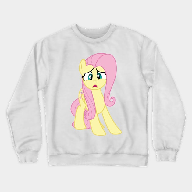 Frightened Fluttershy Crewneck Sweatshirt by CloudyGlow